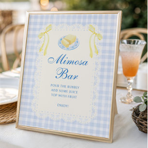 Butter Bridal Shower Mimosa Bar Poster