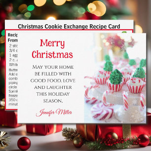 Butter Cookie Exchange Recipe Christmas Card