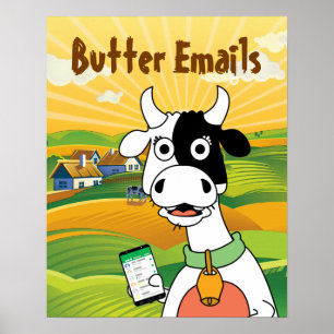 Butter Emails Political Humour Poster
