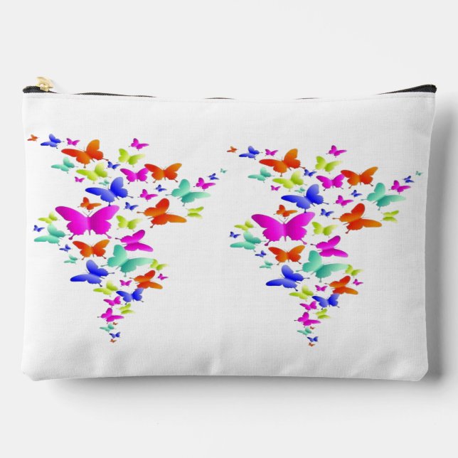 Butter Fly Art design  Accessory Pouch (Front)