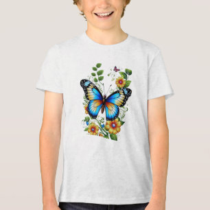 Butter Fly Art fashion designs.All-T-Shirts Tri-Blend Shirt