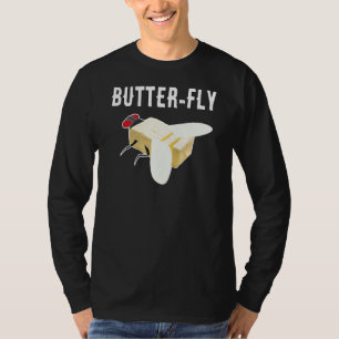 Butter Fly Butterfly Flies Insect Sarcasm Men T-Shirt