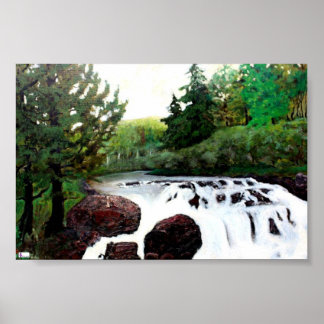 Butter Milk Falls New York Poster