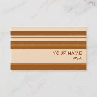 Butter Mint Stripe business card template