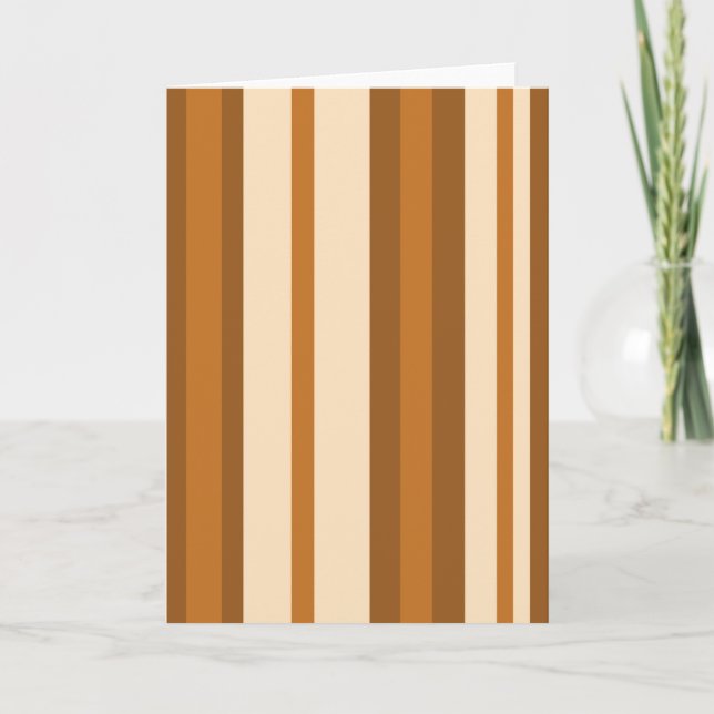 Butter Mint Stripe greetings card long (Front)