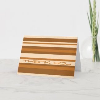 Butter Mint Stripe 'Thank You' card