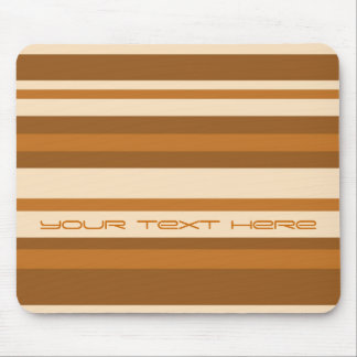 Butter Mint Stripe 'Your Text' mousepad