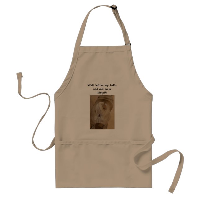 Butter my butt Pug Apron (Front)