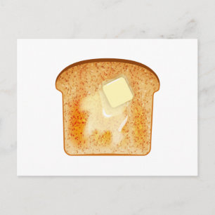 Butter on toast postcard