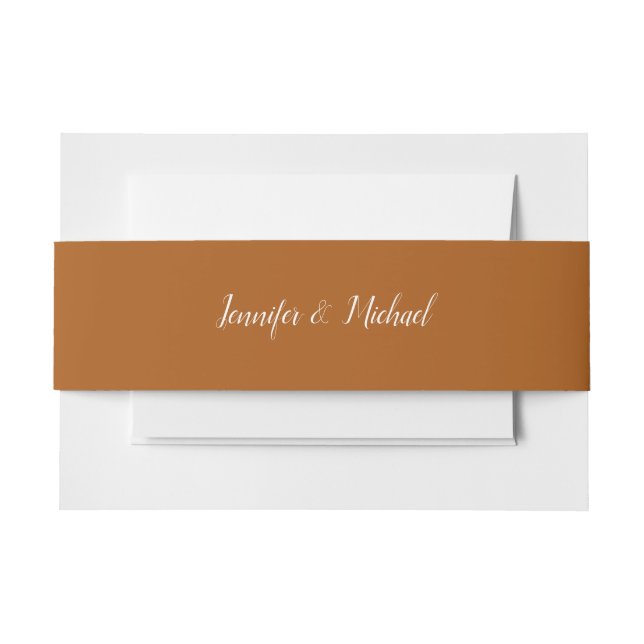  Butter Rum Belly Bands Invitation Belly Band (Front Example)