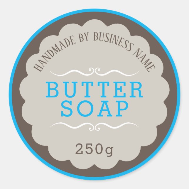 Butter Soap Classic Round Sticker (Front)