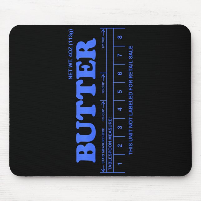 Butter Stick - Blue Funny  Mouse Pad (Front)