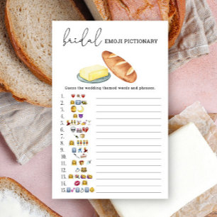Butter together - bridal shower emoji pictionary