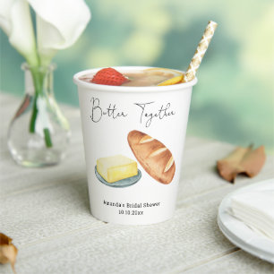 Butter Together Bridal Shower  Paper Cups