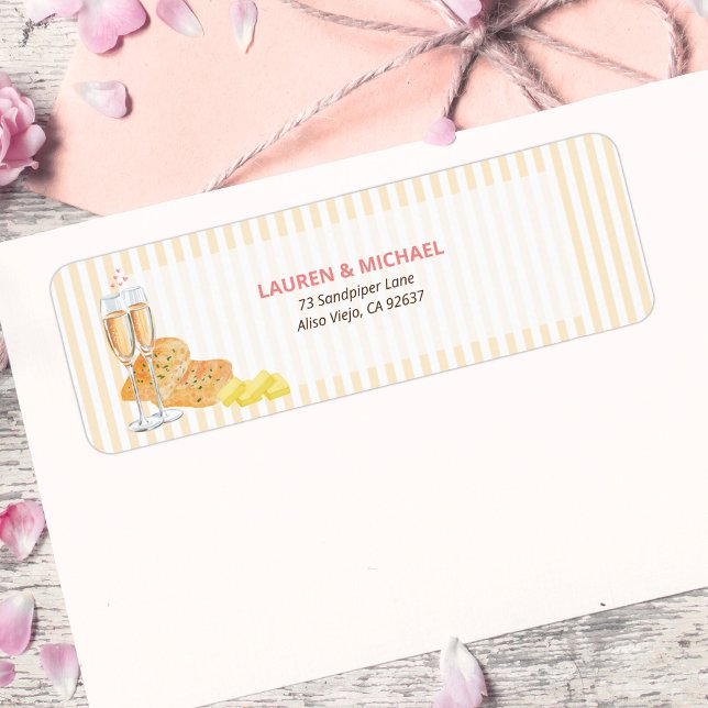 Butter Together Bridal Shower Return Address  (Creator Uploaded)