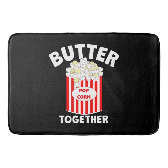 BUTTER Together Movie Popcorn Bath Mat (Front)
