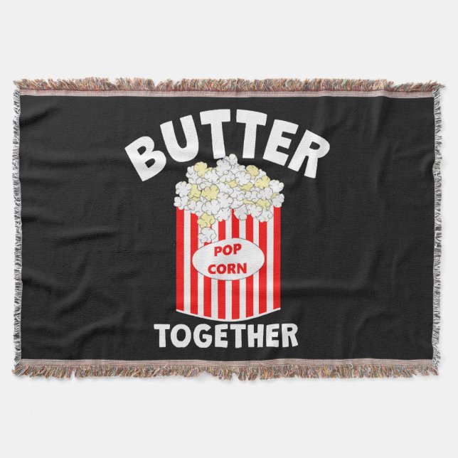 BUTTER Together Movie Popcorn Throw Blanket (Front)