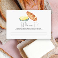 Butter Together - Who am I bridal shower game