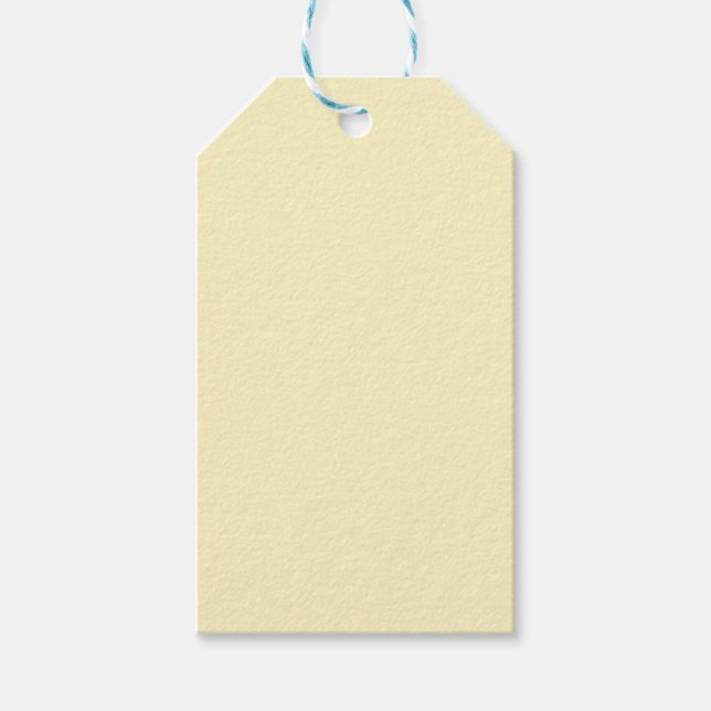 Butter Yellow Both Sides Gift Tags (Front)
