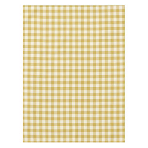 Butter Yellow Classic Chequered Gingham Tablecloth