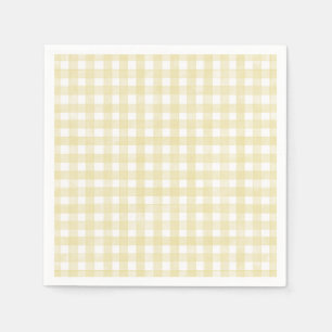 Butter Yellow Classic Gingham Napkin