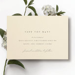 Butter Yellow | Elegant Minimalist Wedding Save The Date<br><div class="desc">Light yellow save the date cards with a minimalist design.</div>