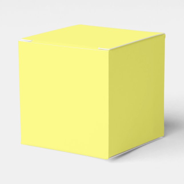 Butter Yellow Favour Box (Front Side)