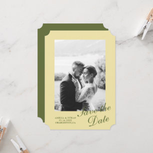 Butter Yellow Garden Estate Save the Date Invitation