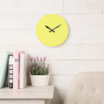 Butter Yellow Large Clock<br><div class="desc">Known for its warm tone,  buttery shades of yellow add instant cheer and a sense of comfort to any space,  while easily complementing other hues. An inviting neutral that sits between pale yellow and creamy off-white,  it can be used in both traditional and modern designs.</div>