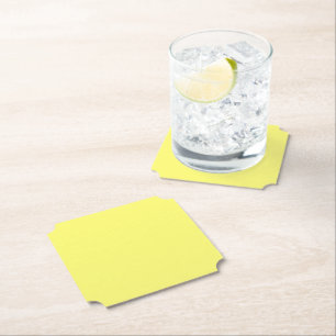 Butter Yellow Paper Coaster