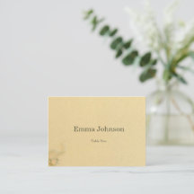 Butter Yellow Peach Ranunculus Place Card
