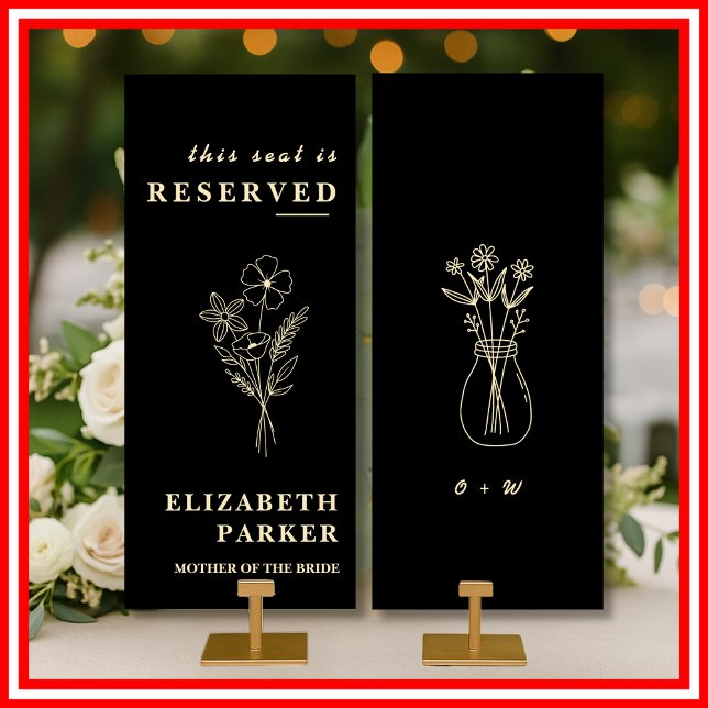 Butter Yellow Reserved Seating Wedding Tag Invitation (Creator Uploaded)
