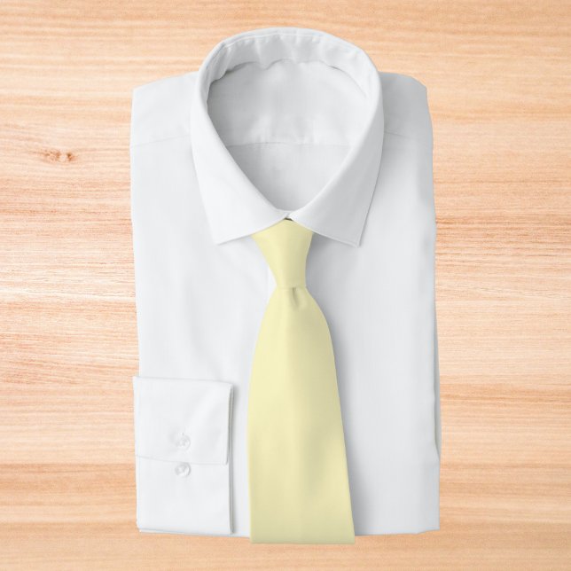 Butter Yellow Solid Color Tie (Creator Uploaded)