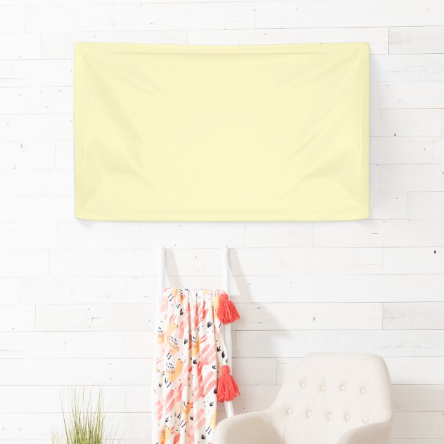 Butter Yellow Solid Colour Banner (Insitu)