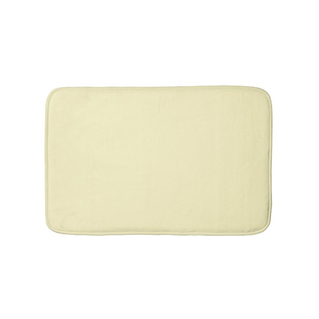 Butter Yellow Solid Colour Bath Mat (Front)