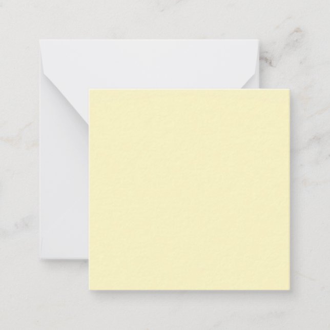 Butter Yellow Solid Colour Card (Front)