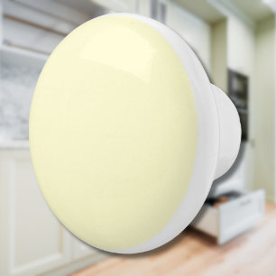 Butter Yellow Solid Colour   Classic Elegant Ceramic Knob