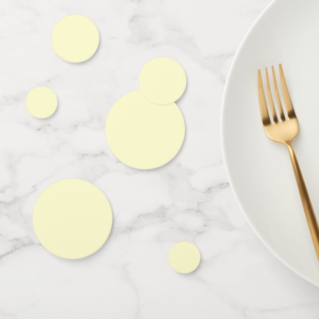 Butter Yellow Solid Colour | Classic Elegant Confetti (Group)