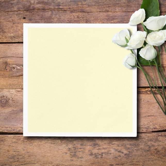 Butter Yellow Solid Colour | Classic Elegant Napkin (Creator Uploaded)