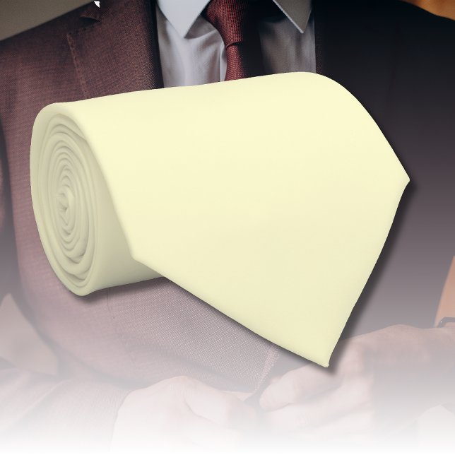 Butter Yellow Solid Colour | Classic Elegant Tie (Creator Uploaded)