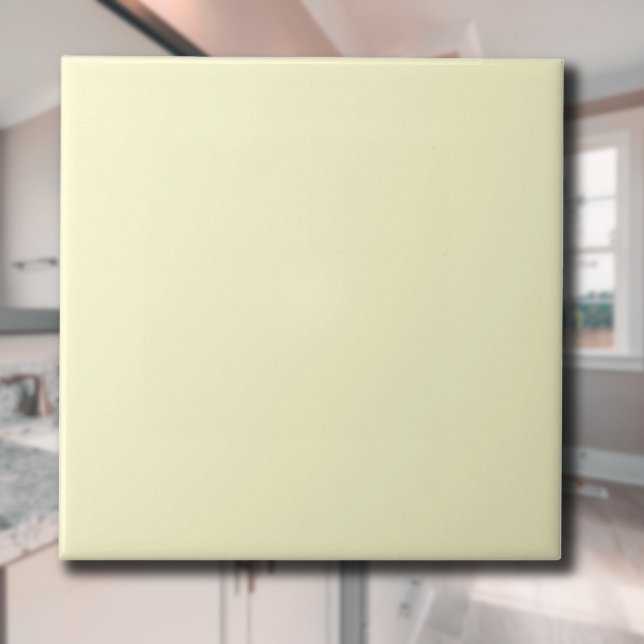 Butter Yellow Solid Colour | Classic Elegant Tile (Creator Uploaded)