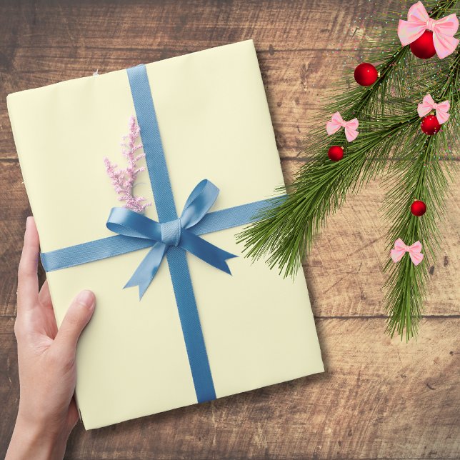 Butter Yellow Solid Colour | Classic | Elegant Wrapping Paper (Creator Uploaded)