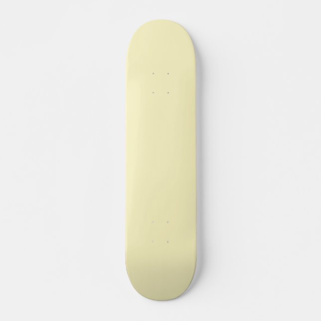 Butter Yellow Solid Colour Skateboard (Front)