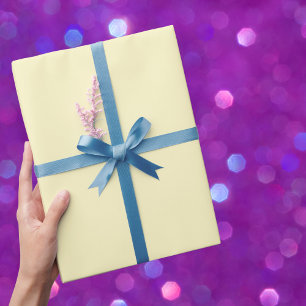 Butter Yellow Solid Colour Wrapping Paper