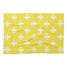 Butter Yellow Southern Cottage Fleur de Lys