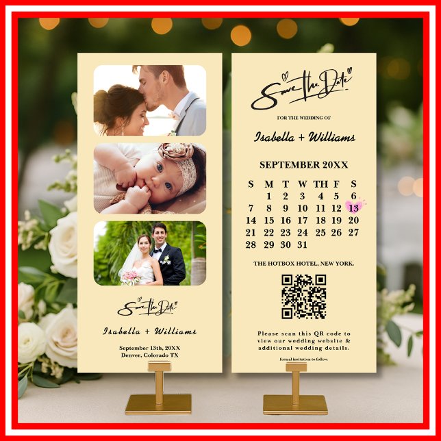 Butter Yellow Wedding Photo QR Code Elegant (Creator Uploaded)