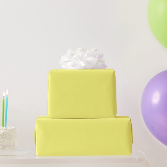 Butter Yellow Wrapping Paper (Party Gifts)