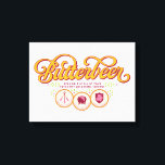 BUTTERBEER™ Available At Wizarding Taverns Canvas Print<br><div class="desc">Raise a glass to the wizarding world with this charming Butterbeer™ design! Featuring elegant, swirling typography and a warm, vintage-inspired color palette, this artwork celebrates the most beloved drink in magical history. Accented with playful details and references to iconic wizarding taverns like the Three Broomsticks™, the Leaky Cauldron™, and the...</div>