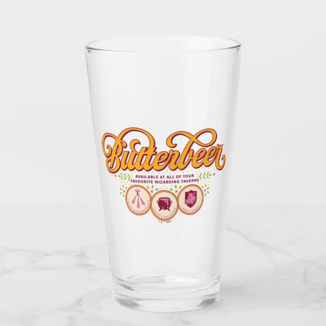 BUTTERBEER™ Available At Wizarding Taverns Glass (Front)