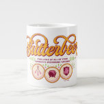 BUTTERBEER™ Available At Wizarding Taverns Large Coffee Mug<br><div class="desc">Raise a glass to the wizarding world with this charming Butterbeer™ design! Featuring elegant, swirling typography and a warm, vintage-inspired color palette, this artwork celebrates the most beloved drink in magical history. Accented with playful details and references to iconic wizarding taverns like the Three Broomsticks™, the Leaky Cauldron™, and the...</div>